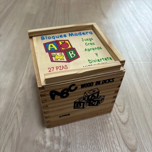 木製 ブロック 英語 27個 箱付き