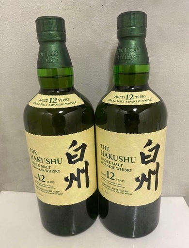 白州12年2本・山崎12年2本