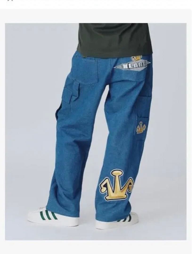 XLARGE エクストララージ ペインターパンツ デニム 34 インディゴ 新品の写真3枚目