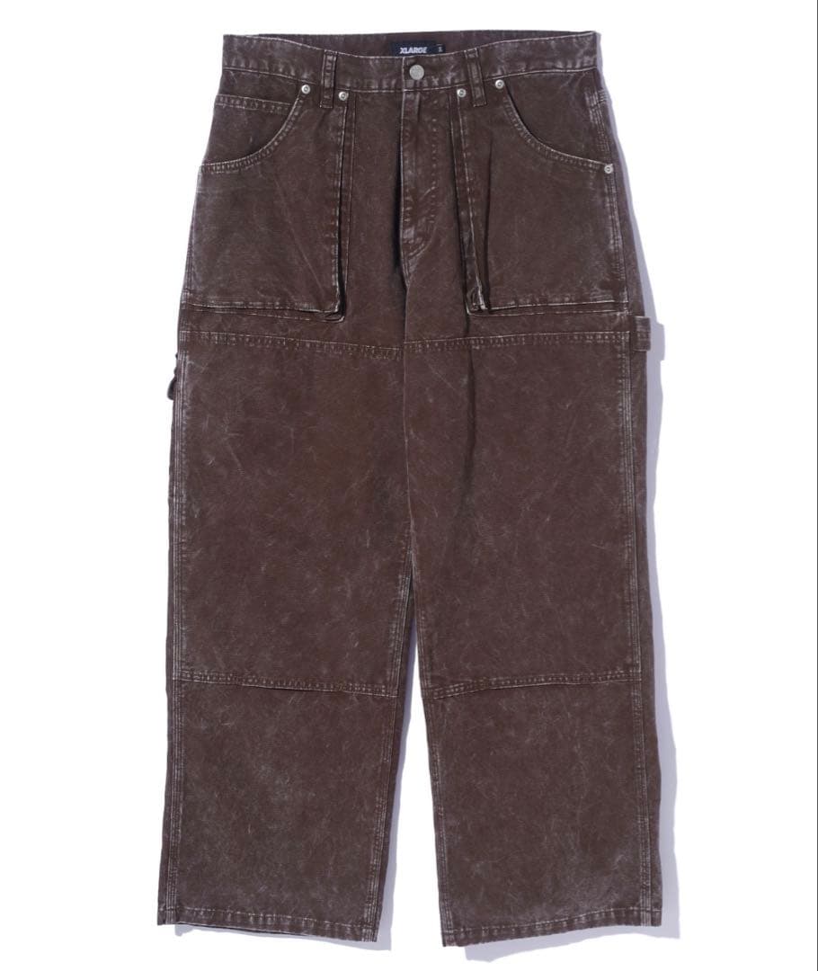 XLARGE エクストララージ PAINTER パンツ L -Brown 新品の写真5枚目