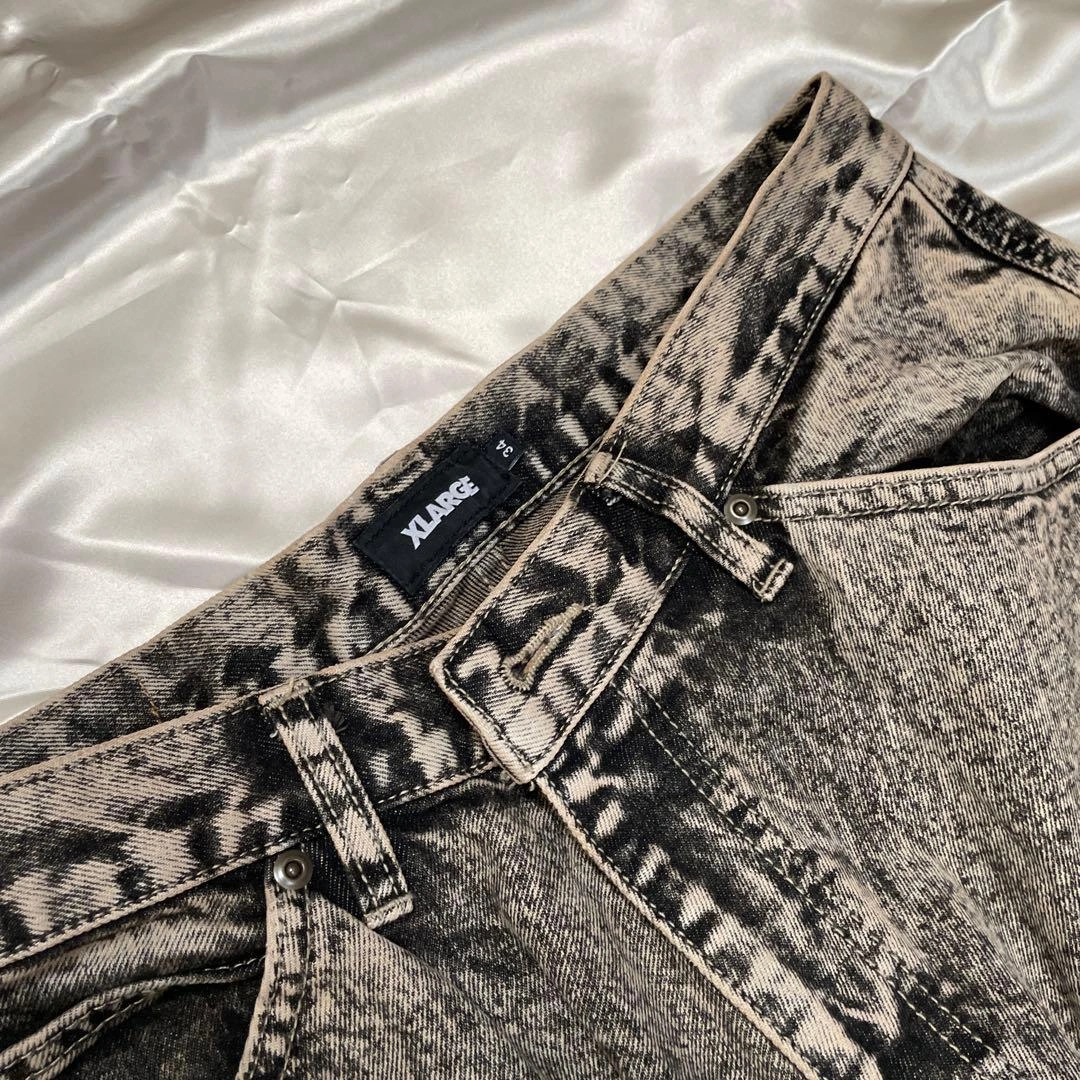 XLARGE エクストララージ デニム カーゴパンツ 34インチの写真5枚目