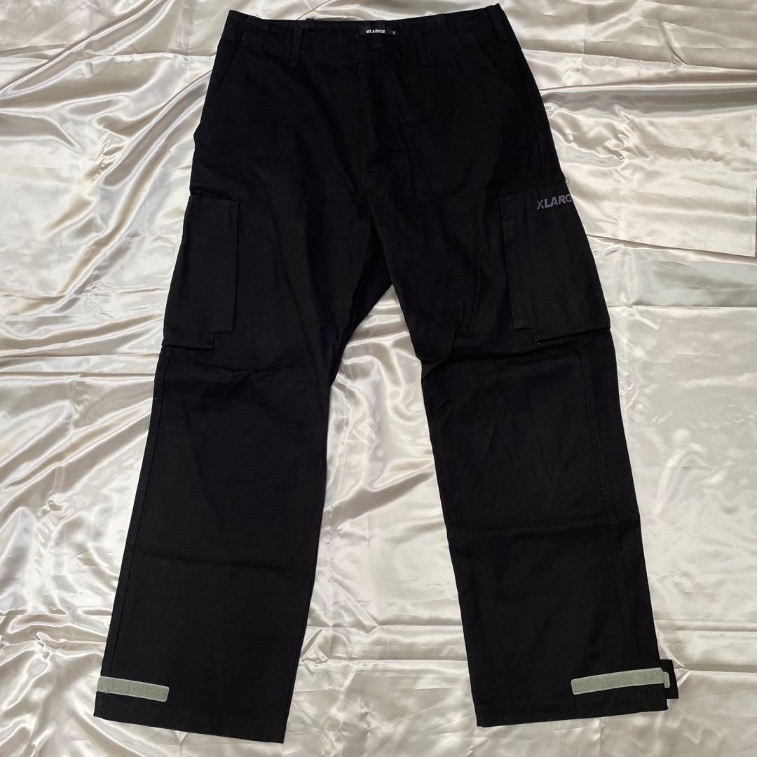 XLARGE エクストララージ カーゴパンツ 34サイズ ブラック 黒 美品