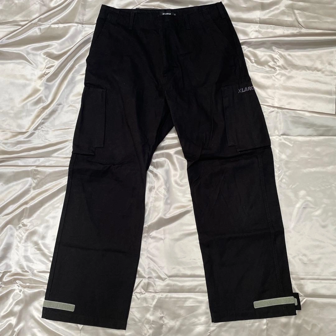 XLARGE エクストララージ カーゴパンツ 34サイズ ブラック 黒 美品