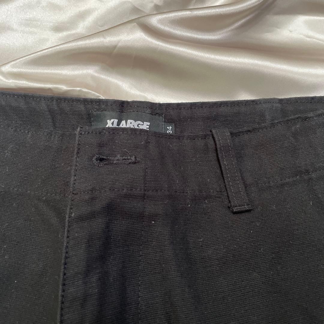 XLARGE エクストララージ カーゴパンツ 34サイズ ブラック 黒 美品の写真2枚目
