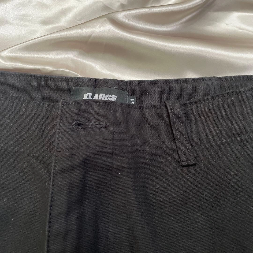 XLARGE エクストララージ カーゴパンツ 34サイズ ブラック 黒 美品の写真2枚目
