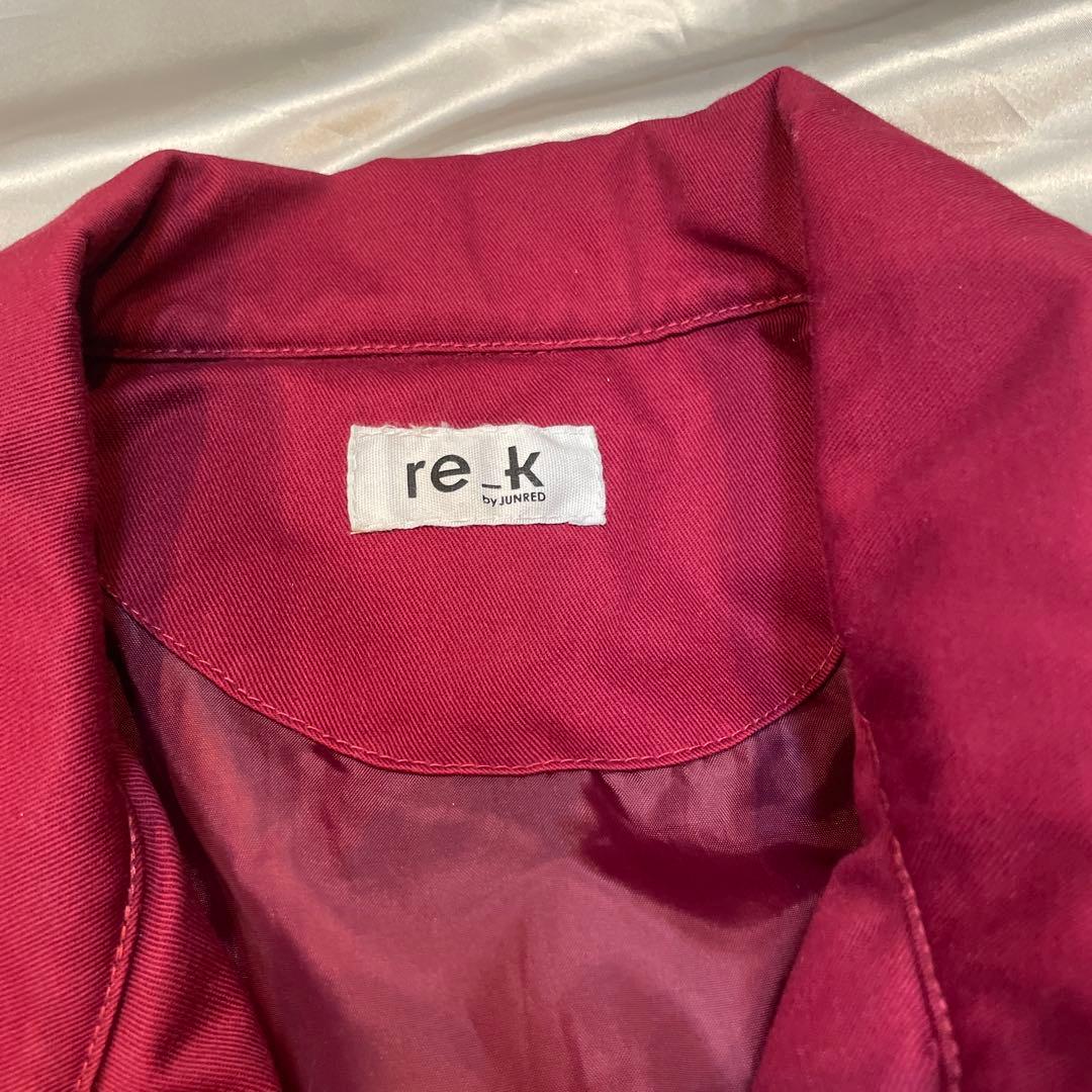 re_k by JUNRED ルーズ中綿ハリントンジャケットメンズLサイズの写真2枚目