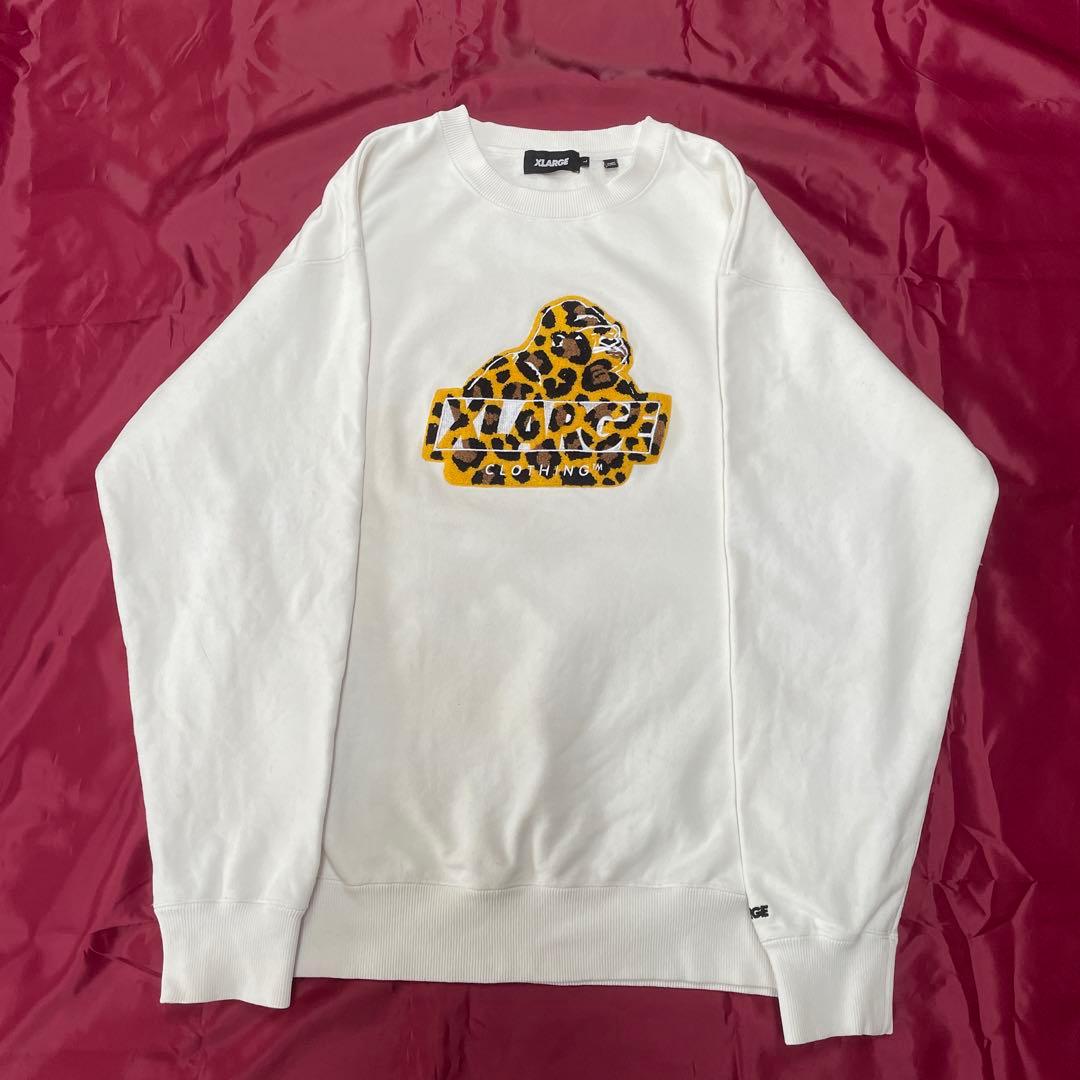 XLARGE エクストララージ　ホワイトスウェット メンズLの写真2枚目