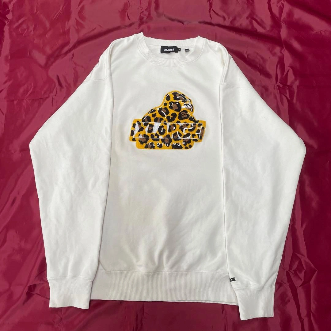 XLARGE エクストララージ ホワイトスウェット メンズLの写真2枚目