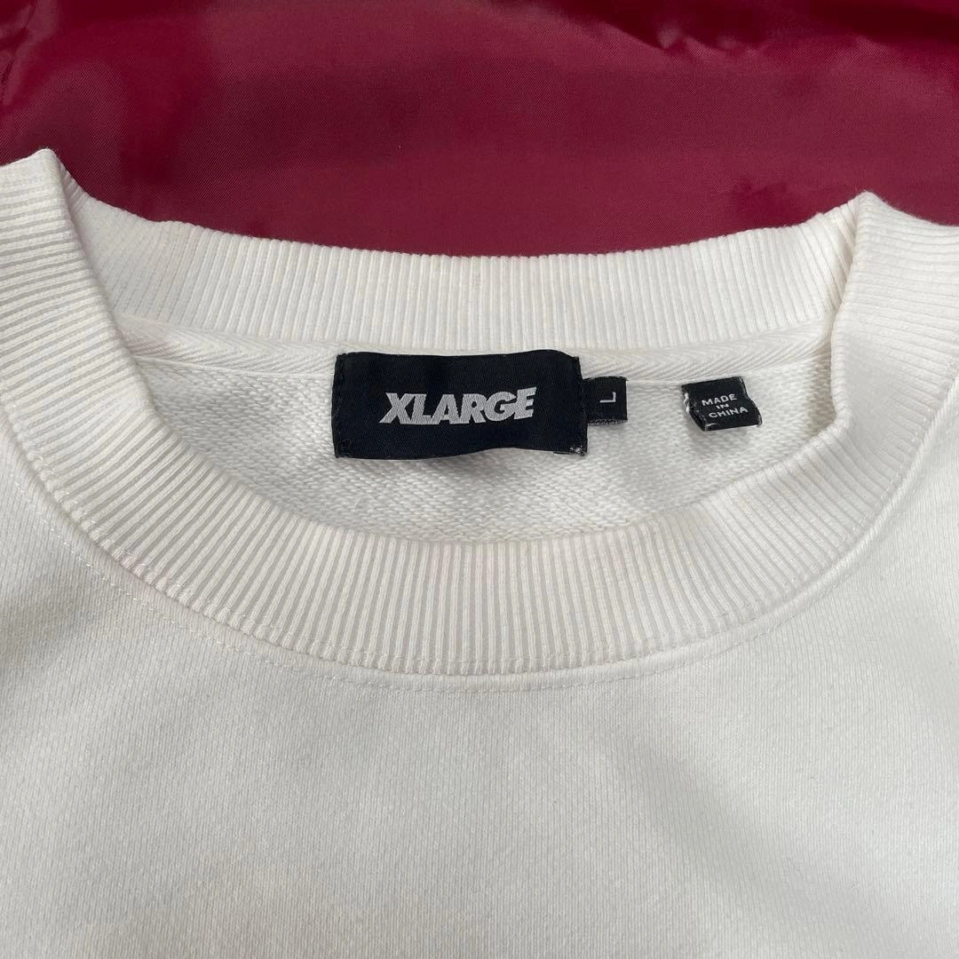 XLARGE エクストララージ ホワイトスウェット メンズLの写真4枚目