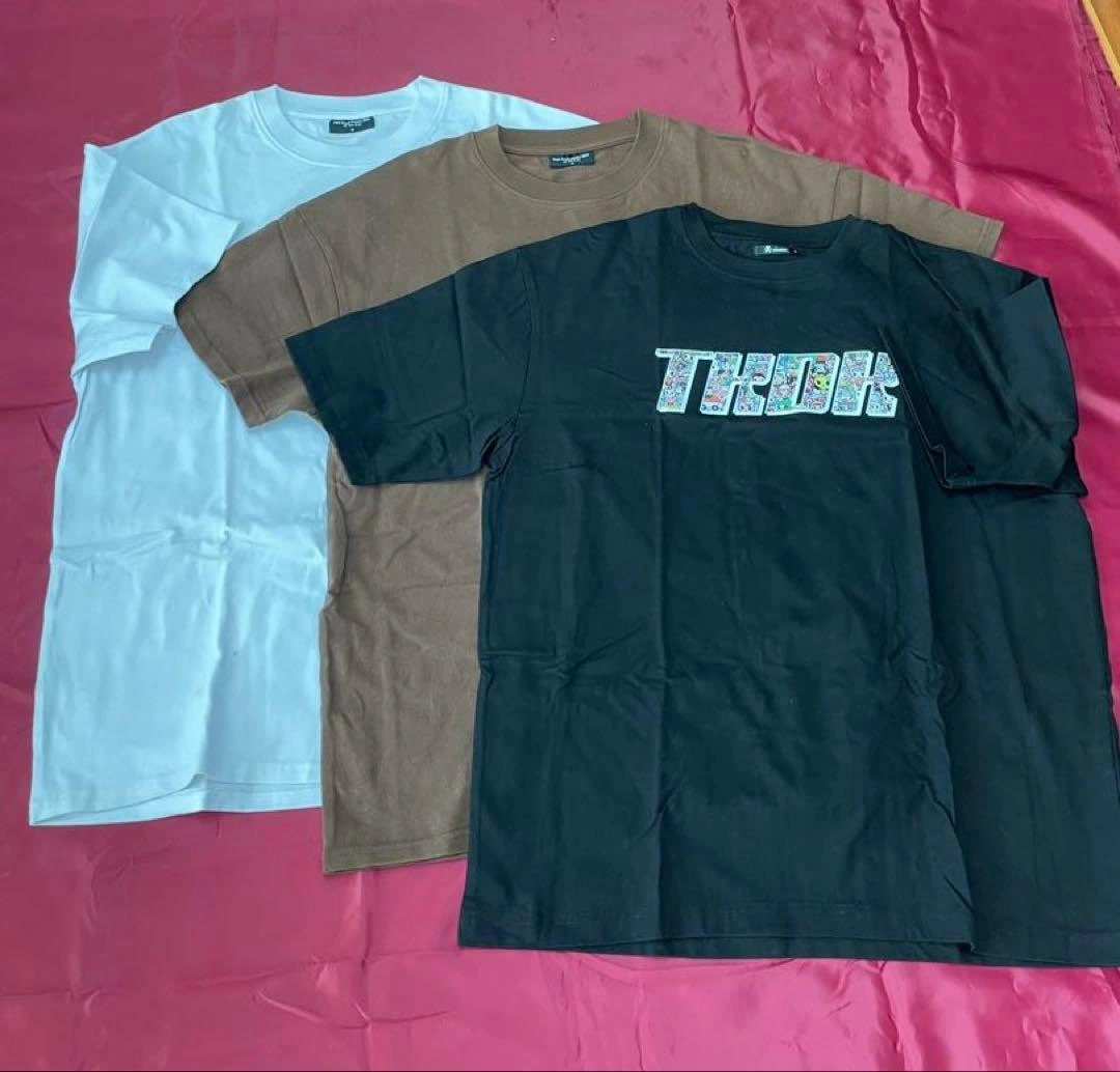 【新品】半袖Tシャツ 3枚セット 黒 茶 白色 シンプル まとめ売り