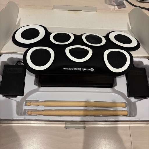 電子ドラム フットペダル 持ち運び ロールアップドラム スティック Drumsの写真3枚目