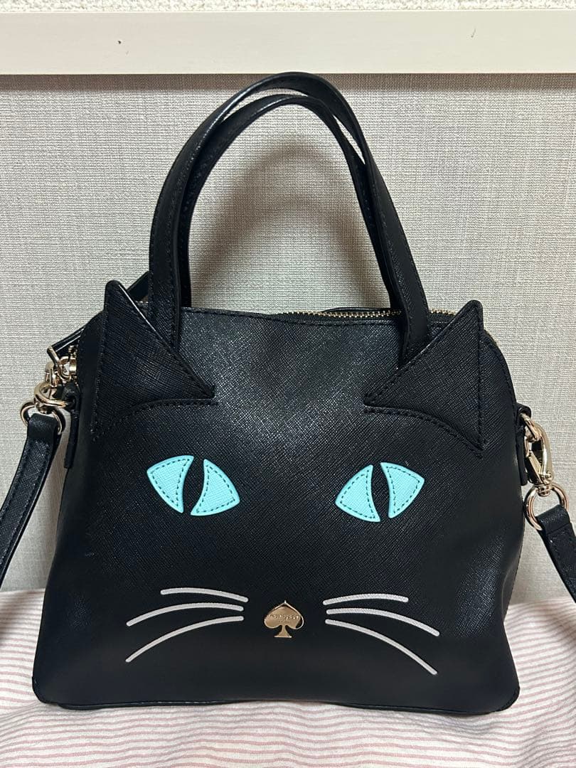 超初期・未使用kate spade cat meow 2WAYバッグ 猫モチーフ