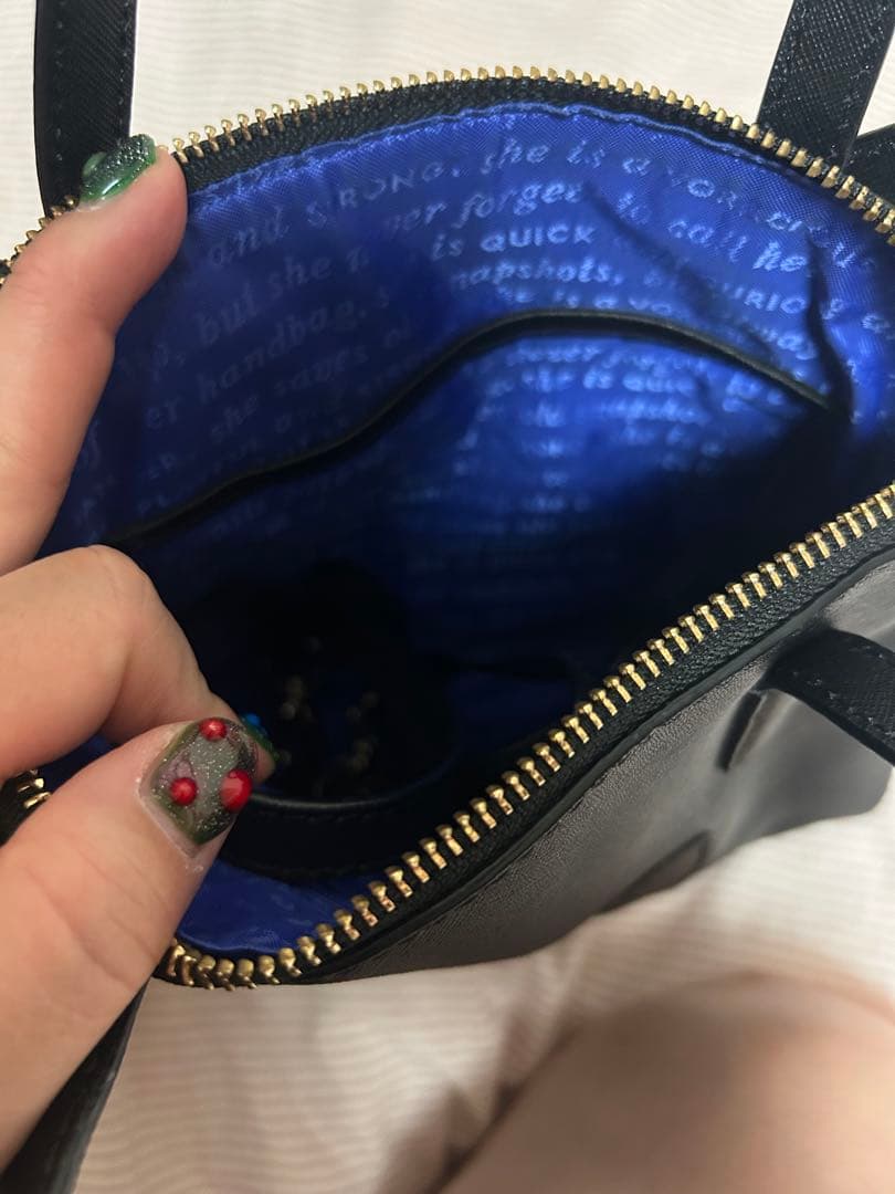 超初期・未使用kate spade cat meow 2WAYバッグ 猫モチーフの写真7枚目