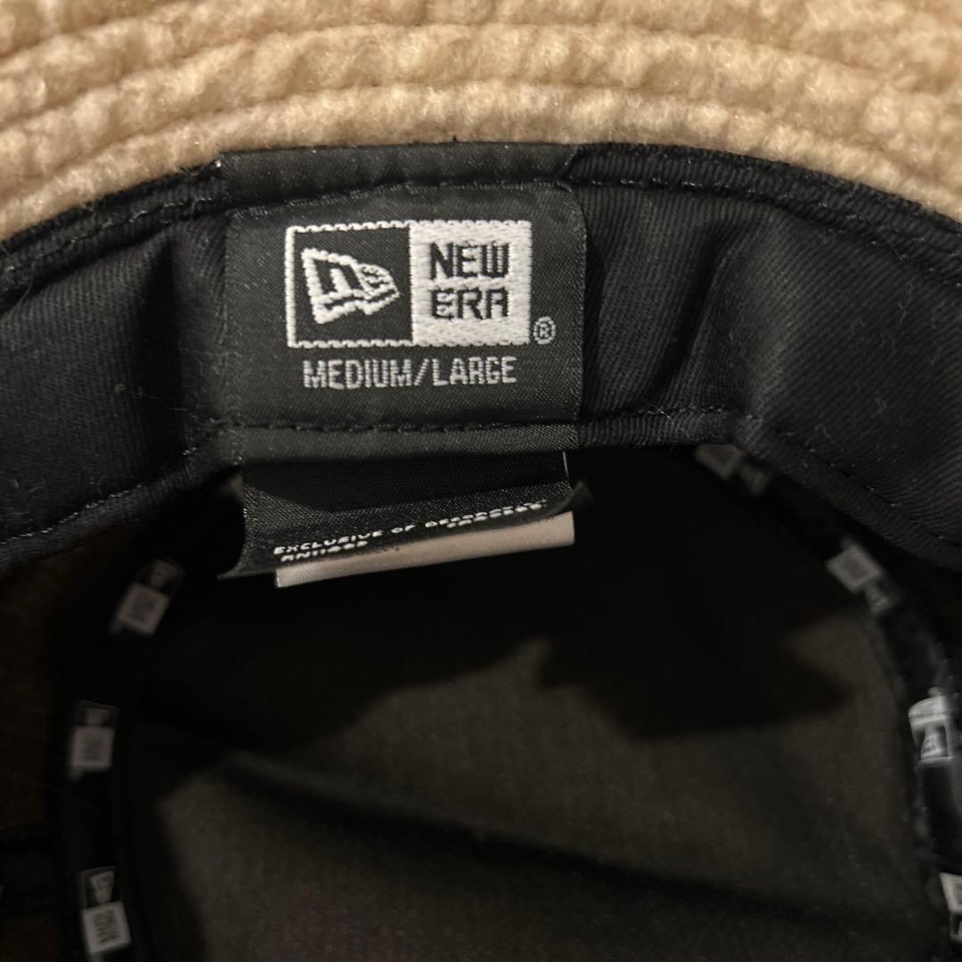 NEW ERA フリース バケットハット M/L ベージュの写真3枚目