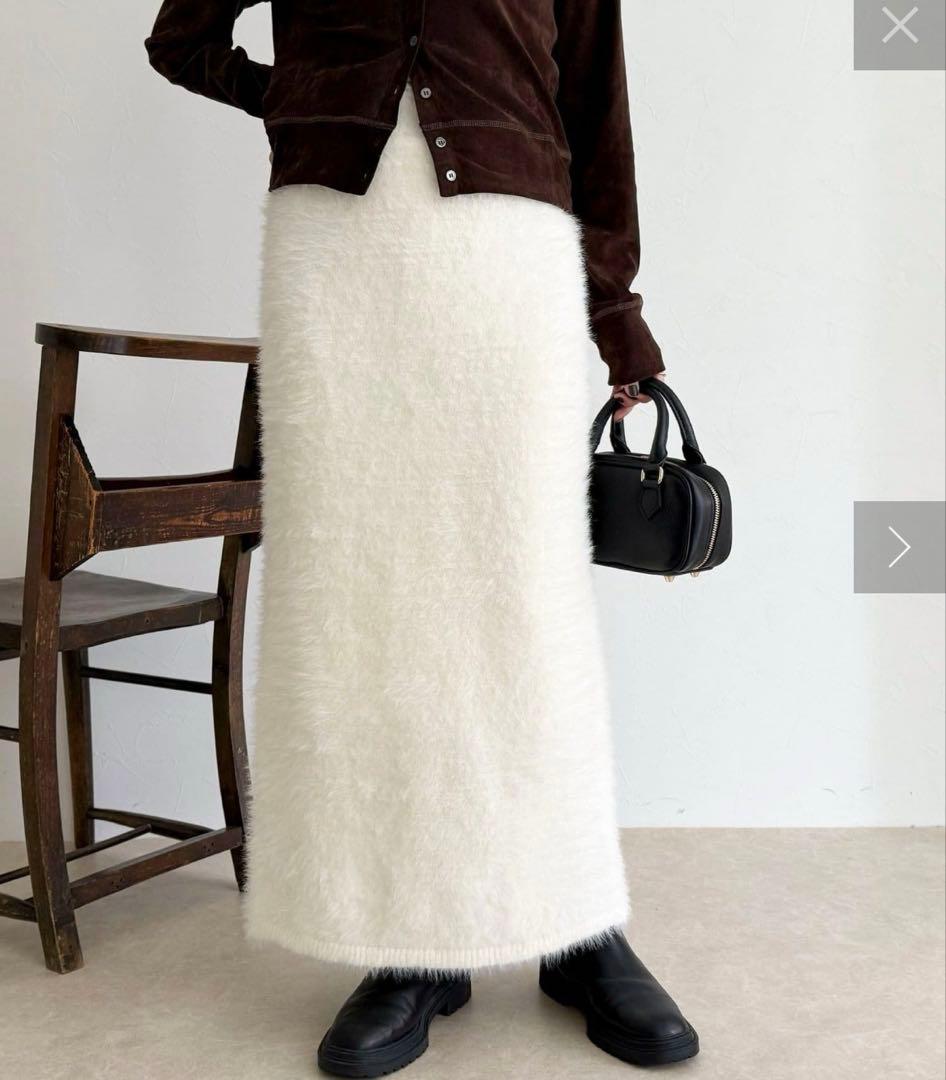 フレディアンドグロスター　シャギーニットスカート　ZARA