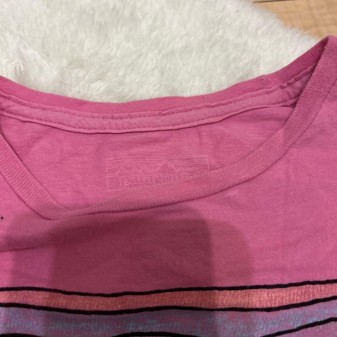 ハワイ購入　Patagonia ピンク Tシャツの写真2枚目