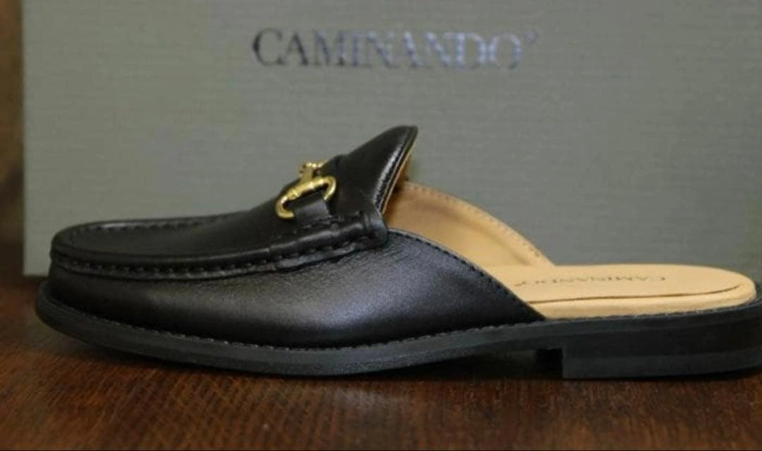 CAMINANDO カミナンド ビットモカシンスリッパ 5 黒 サンダルの写真2枚目