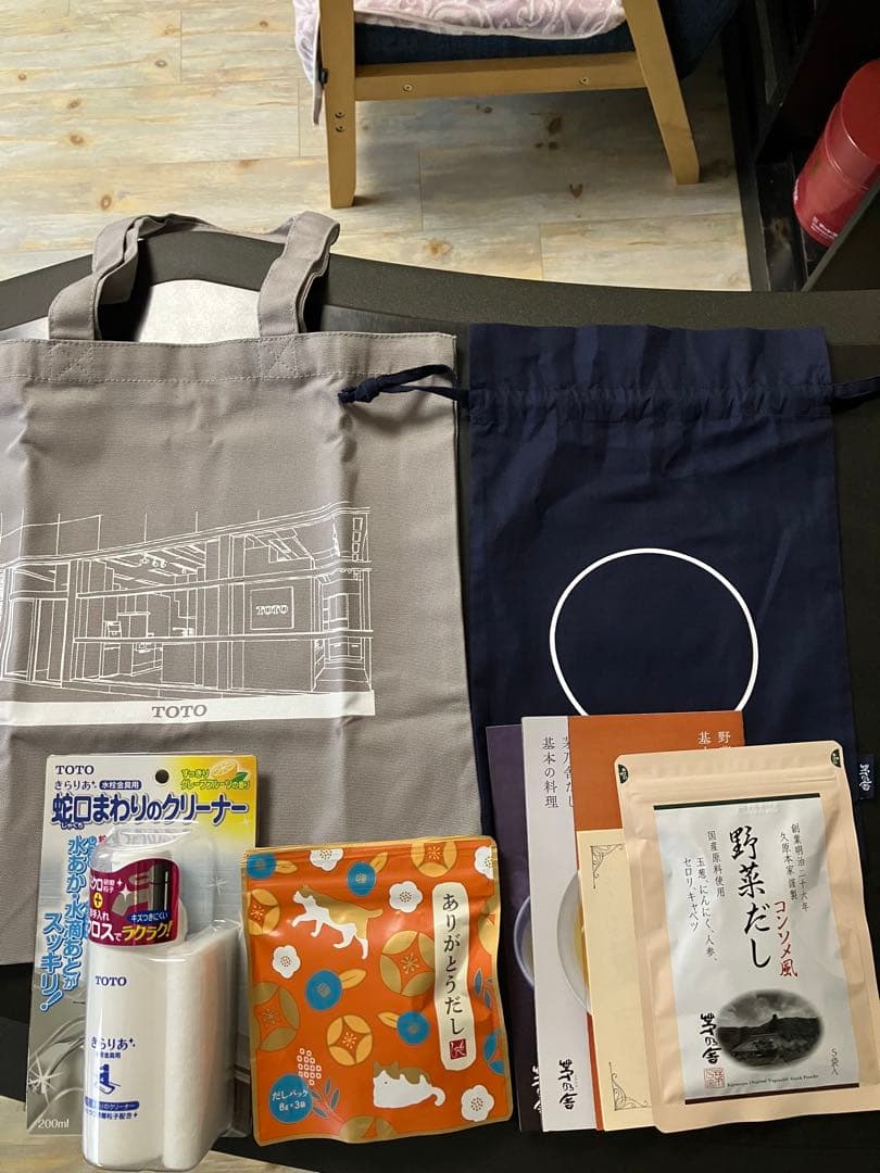 茅乃舎お出汁とTOTOエコバッグとクリーナーのセット
