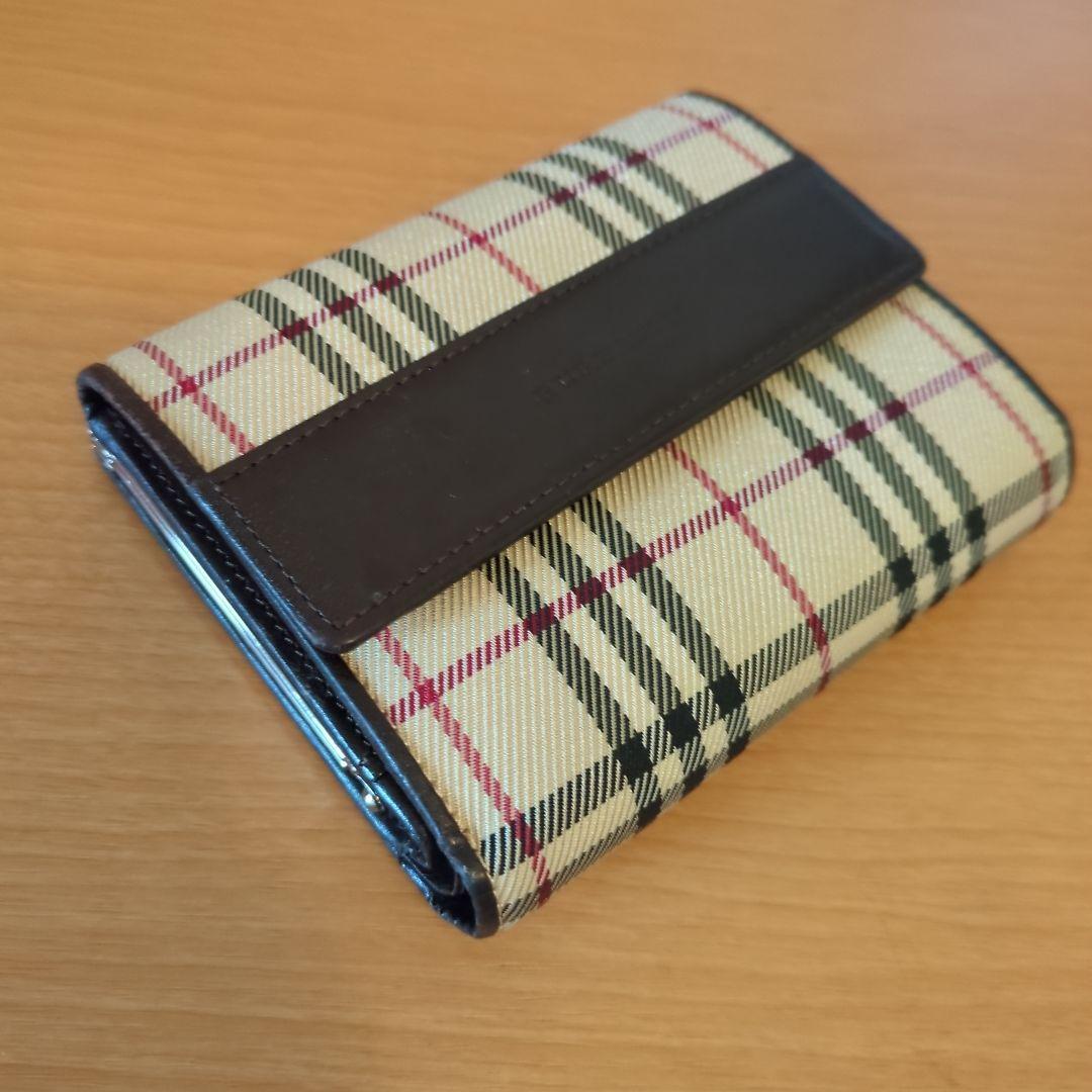 BURBERRY チェック柄 三つ折り財布
