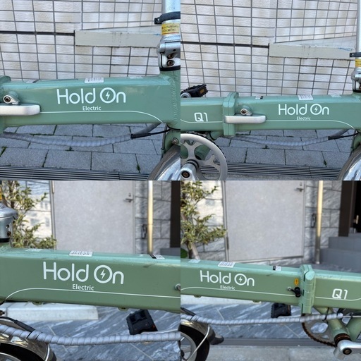 【2023年前後モデル 】 ホールドオン HoldOn オシャレな 電動自転車 Q1J MATEみたいな形のバッテリーの写真4枚目