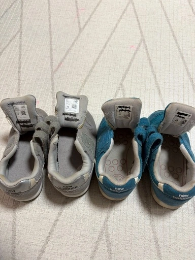 ニューバランス 996 スニーカー 13cm 2足セット グレー ブルー 双子の写真4枚目