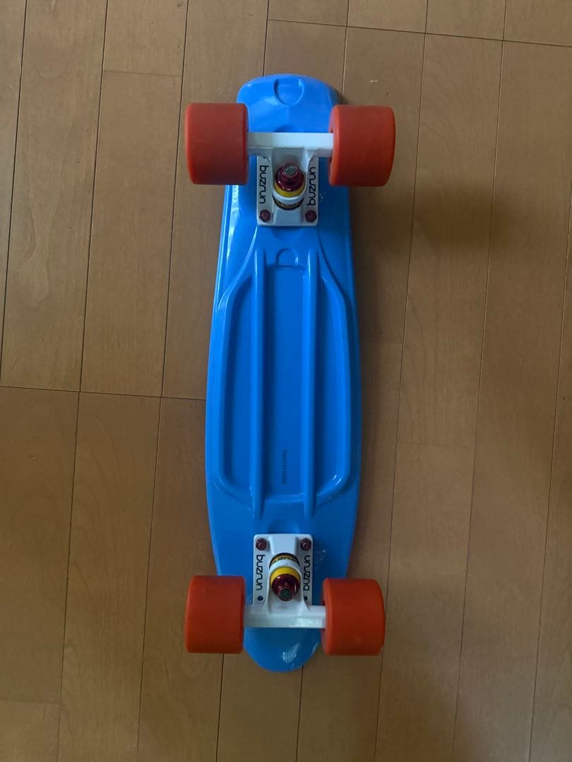 BUZRUN バズラン ミニクルーザー スケートボード 55cm ブルー 美品の写真2枚目