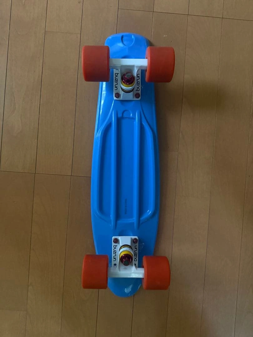 BUZRUN バズラン ミニクルーザー スケートボード 55cm ブルー 美品の写真2枚目
