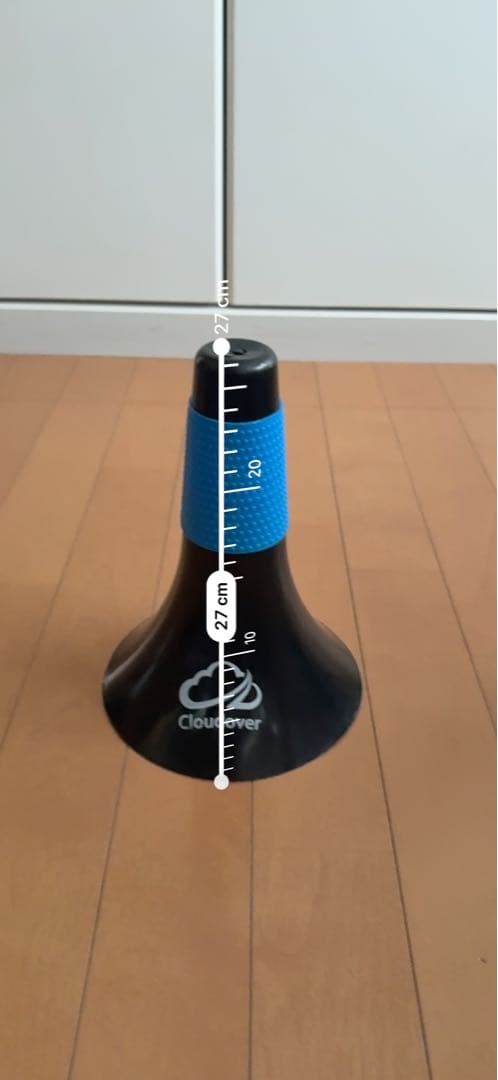 Cloudover トレーニングコーン 5個セット 約27cm 黒×青の写真2枚目