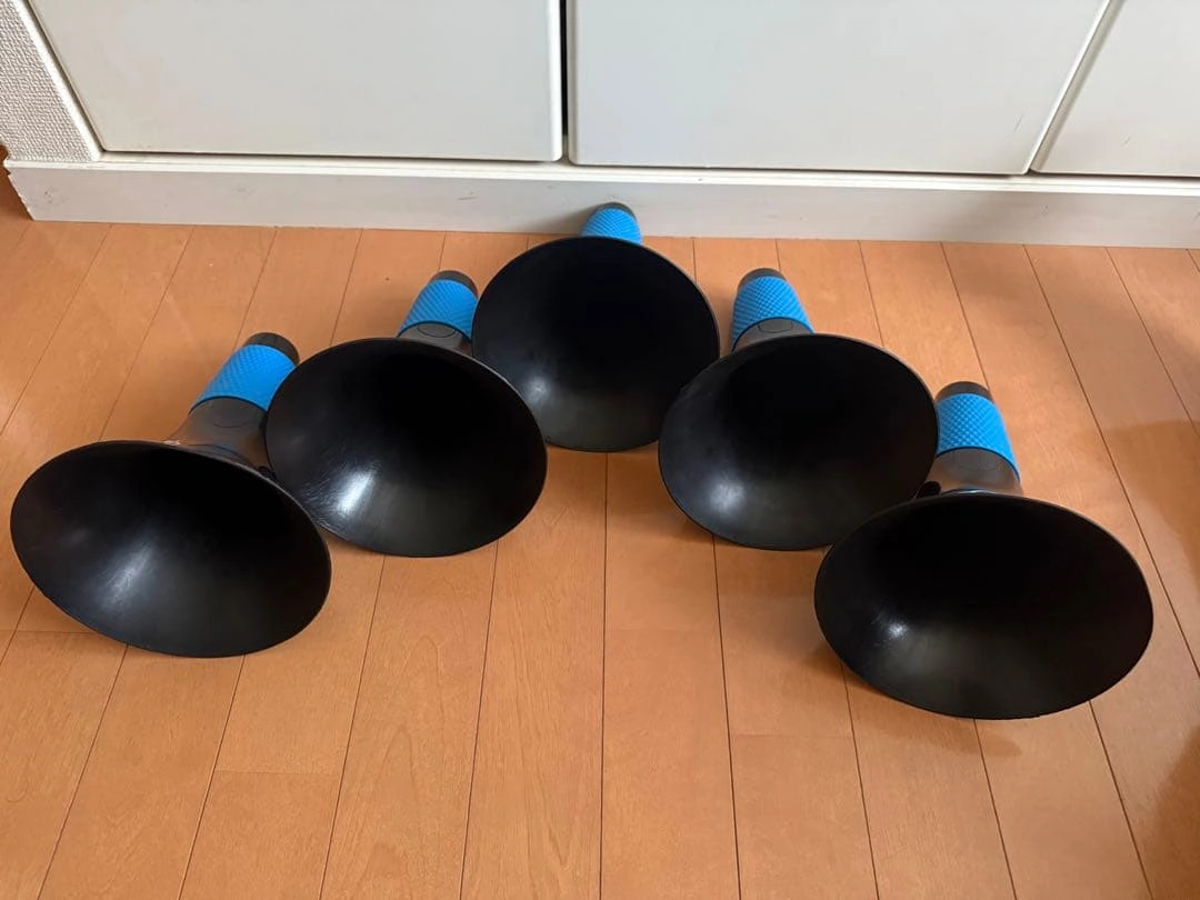 Cloudover トレーニングコーン 5個セット 約27cm 黒×青の写真3枚目
