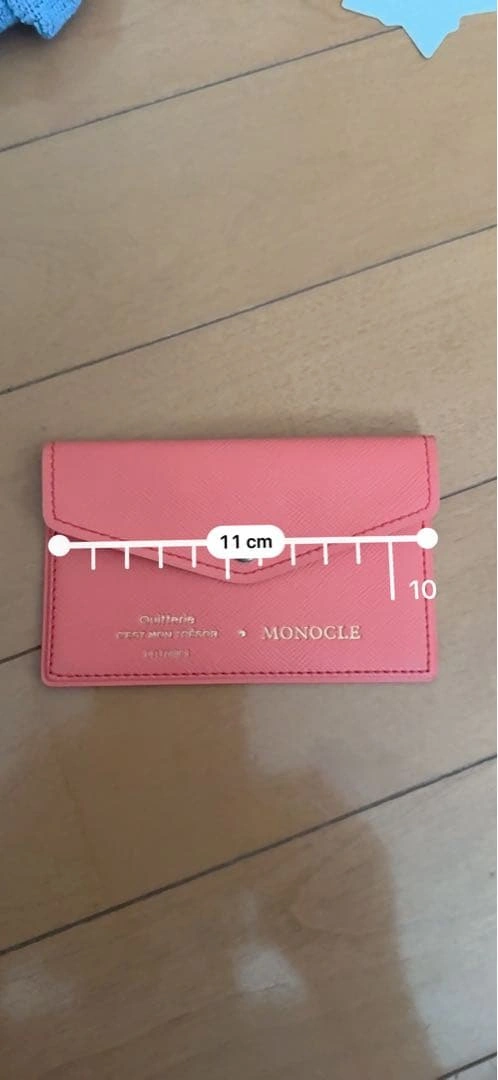 希少 MONOCLE × DELFONICS キトリ カードケース レッドの写真4枚目