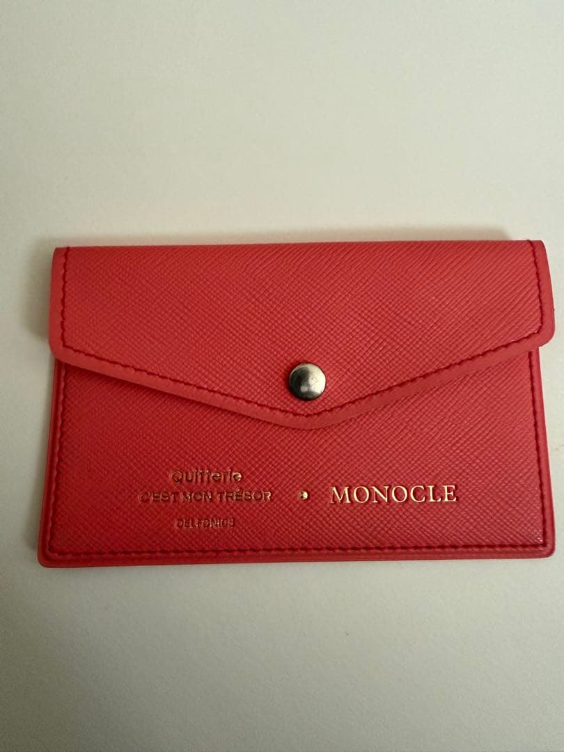 希少 MONOCLE × DELFONICS キトリ カードケース レッドの写真6枚目