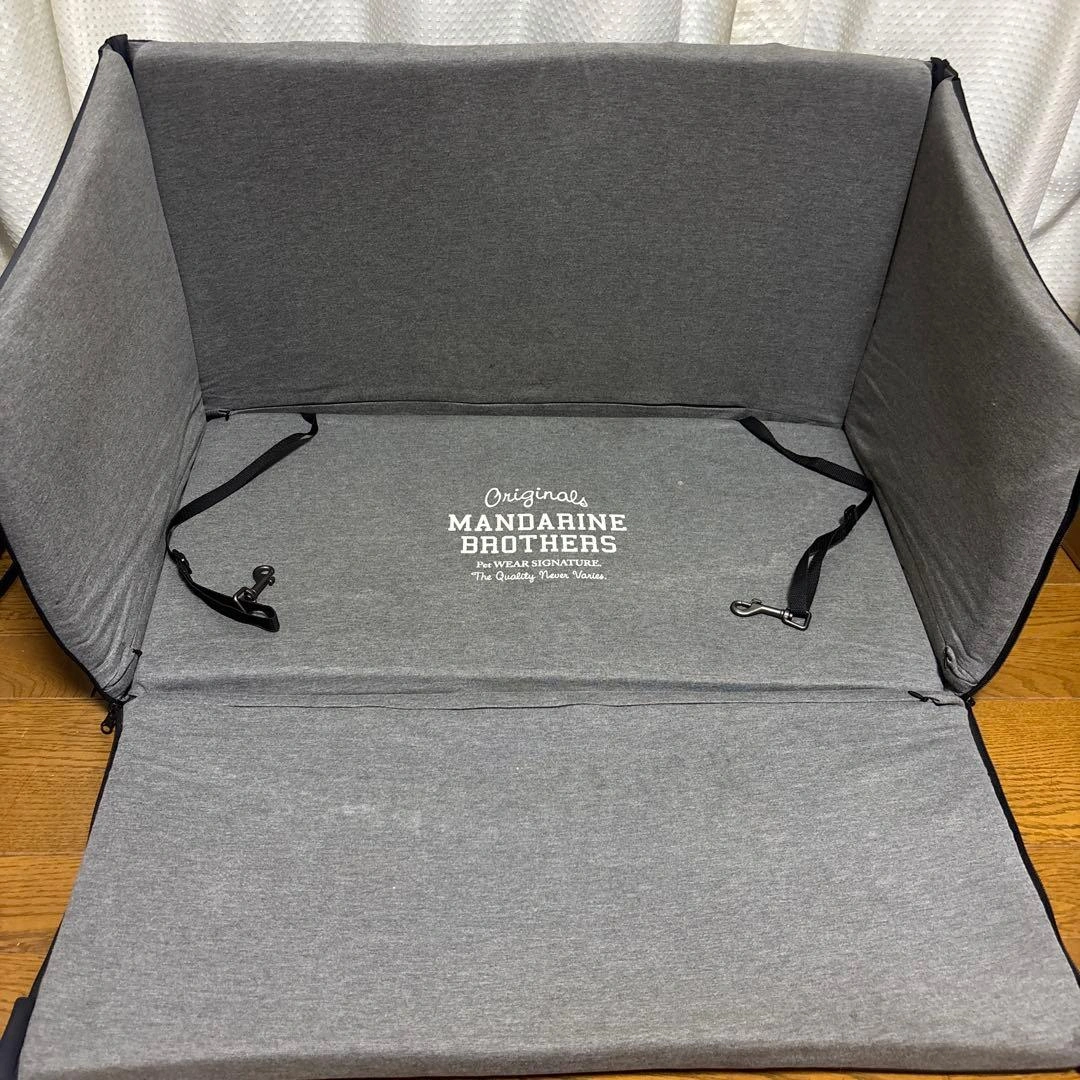 MANDARINE BROTHERS ドライビングクッション ワイド 黒の写真4枚目