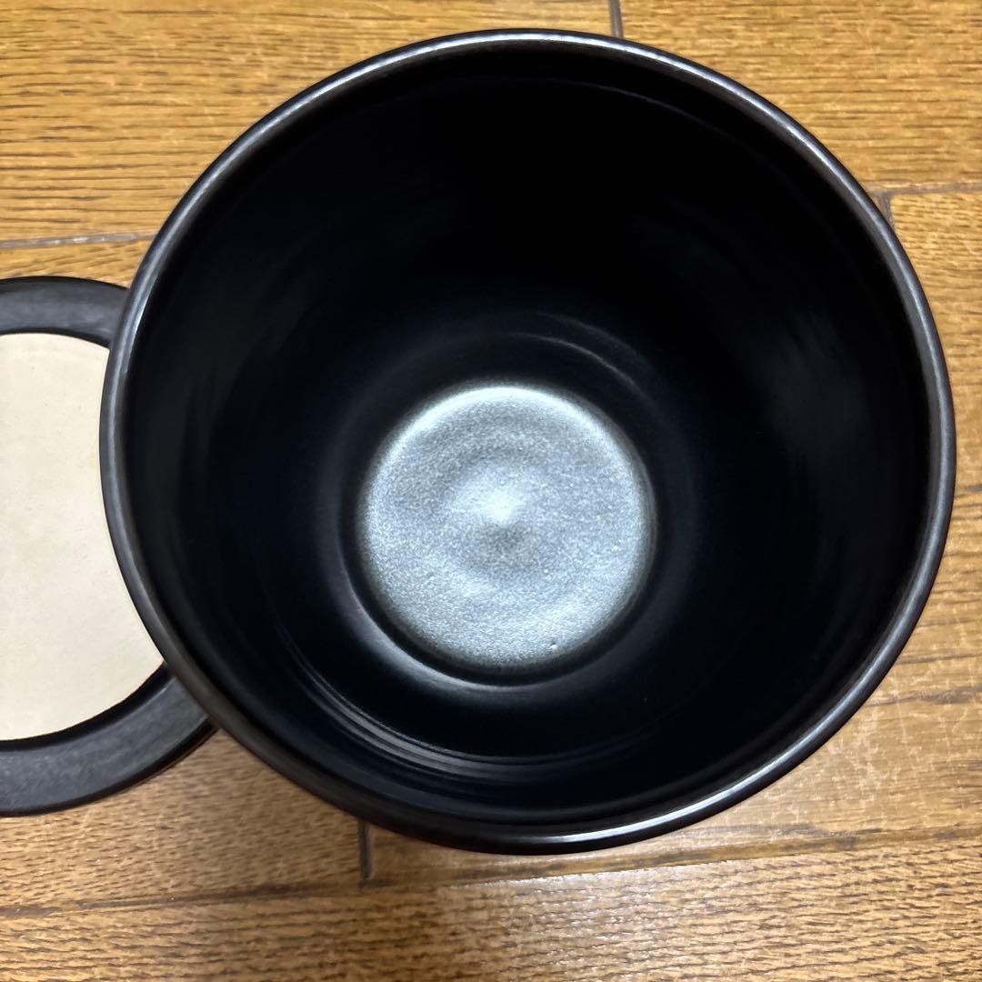 かもしか道具店 陶の飯びつ おひつ こぶり 土鍋 ごはん保存容器 1合の写真5枚目