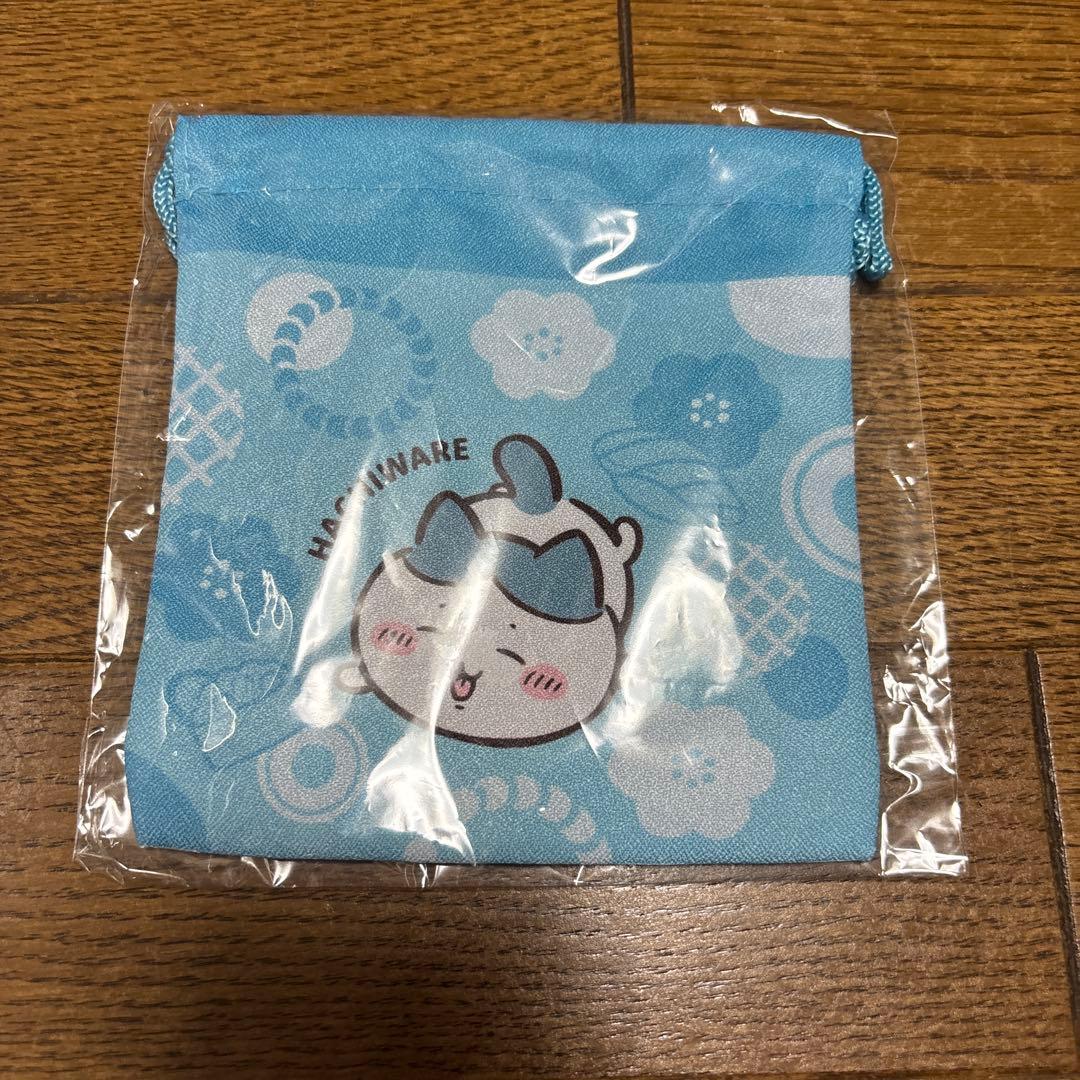 ちいかわ ハチワレ 巾着袋 ブルー くら寿司の写真3枚目