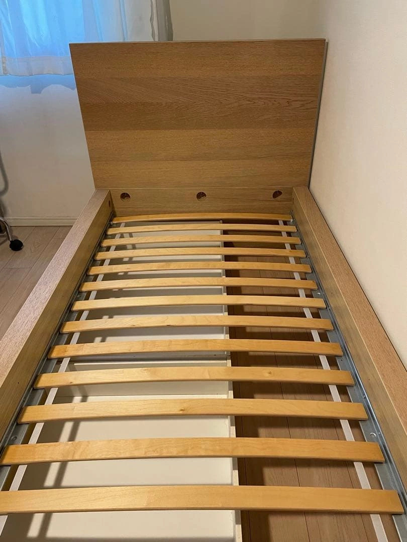 【お引取り限定】IKEA MALMシングルベッド、収納ボックス2個付きの写真5枚目