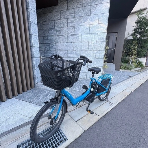 【17.4Ahバッテリー2個付】YAMAHA 電動アシスト自転車 PAS kiss ブルー②
