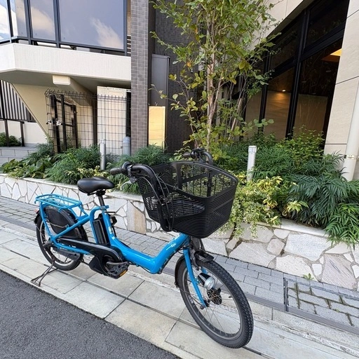【17.4Ahバッテリー2個付】YAMAHA 電動アシスト自転車 PAS kiss ブルー②の写真2枚目