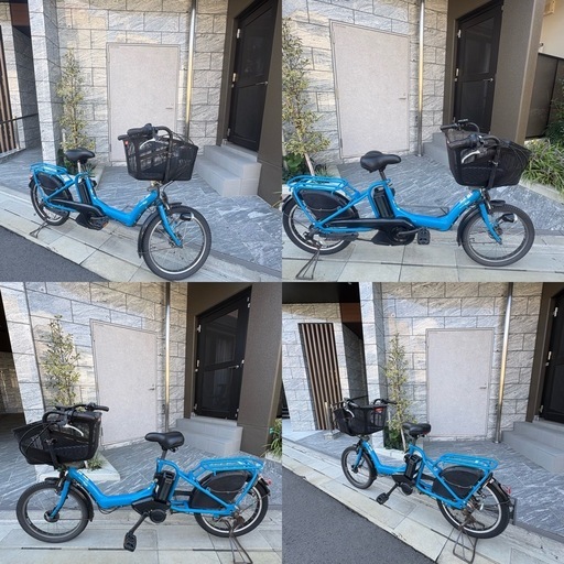 【17.4Ahバッテリー2個付】YAMAHA 電動アシスト自転車 PAS kiss ブルー②の写真5枚目