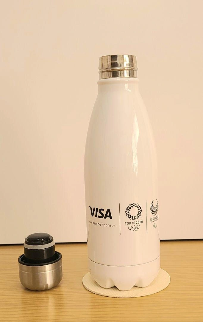 【美品】ロケットサーモボトル 420ml VISAロゴ入り