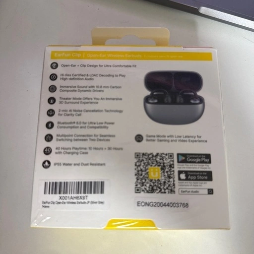 【新品未開封】EarFun Clip CW100 ワイヤレスイヤホンの写真2枚目
