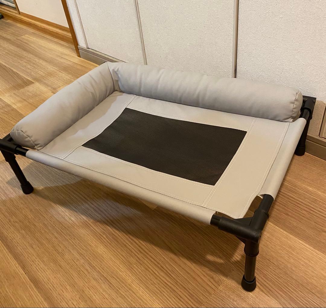 【ほぼ未使用】Northdeer ペットベッド メッシュ素材　グレー Sサイズ