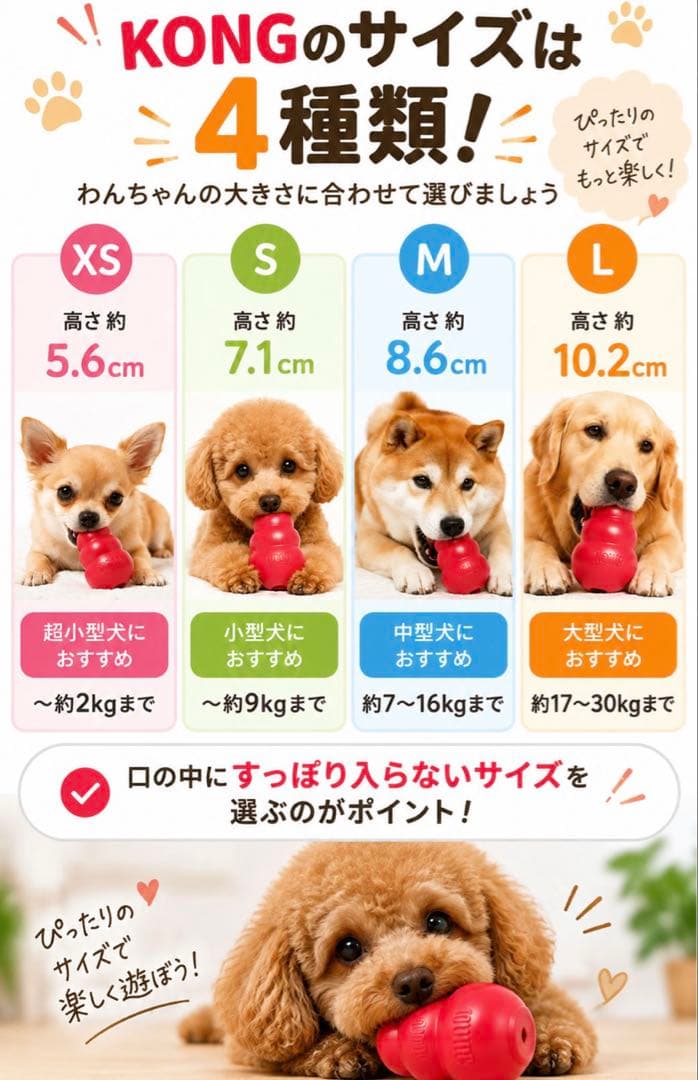 【オマケ付き】KONG コング パピーコング XSサイズ ブルーの写真6枚目
