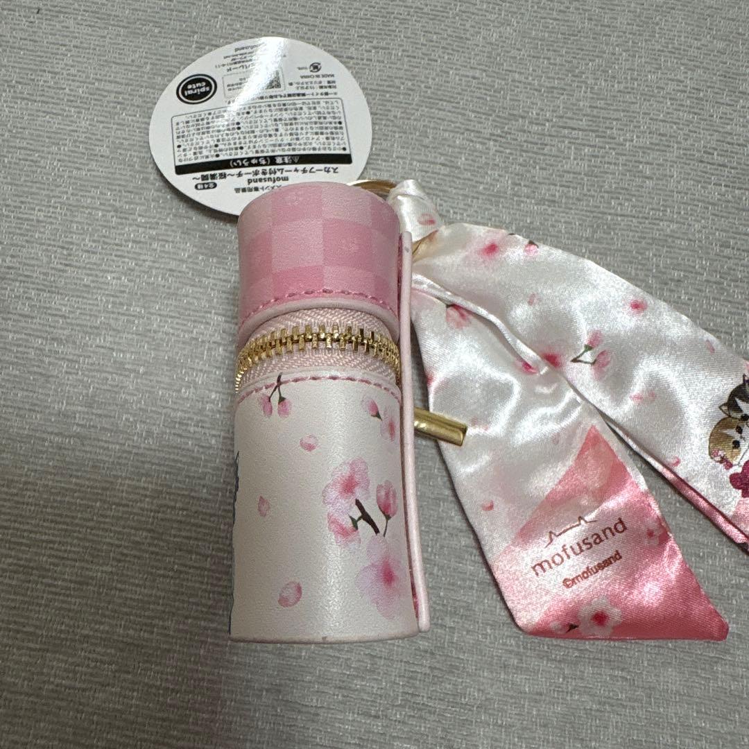 mofusand スカーフチャーム付きポーチ 桜満開 タイトーの写真3枚目