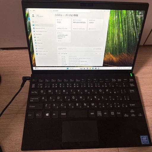 【訳あり・バッテリーなし】VAIO Pro PJ 12.5型 Celeron 5305U/メモリ4GB/SSD128GBの写真2枚目
