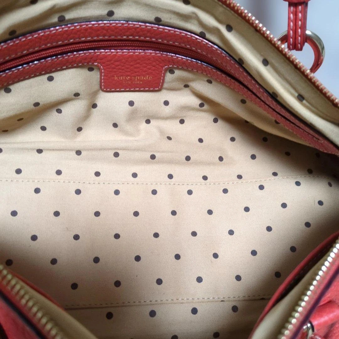 kate spade NEW YORK ハンドバッグ レッドの写真6枚目