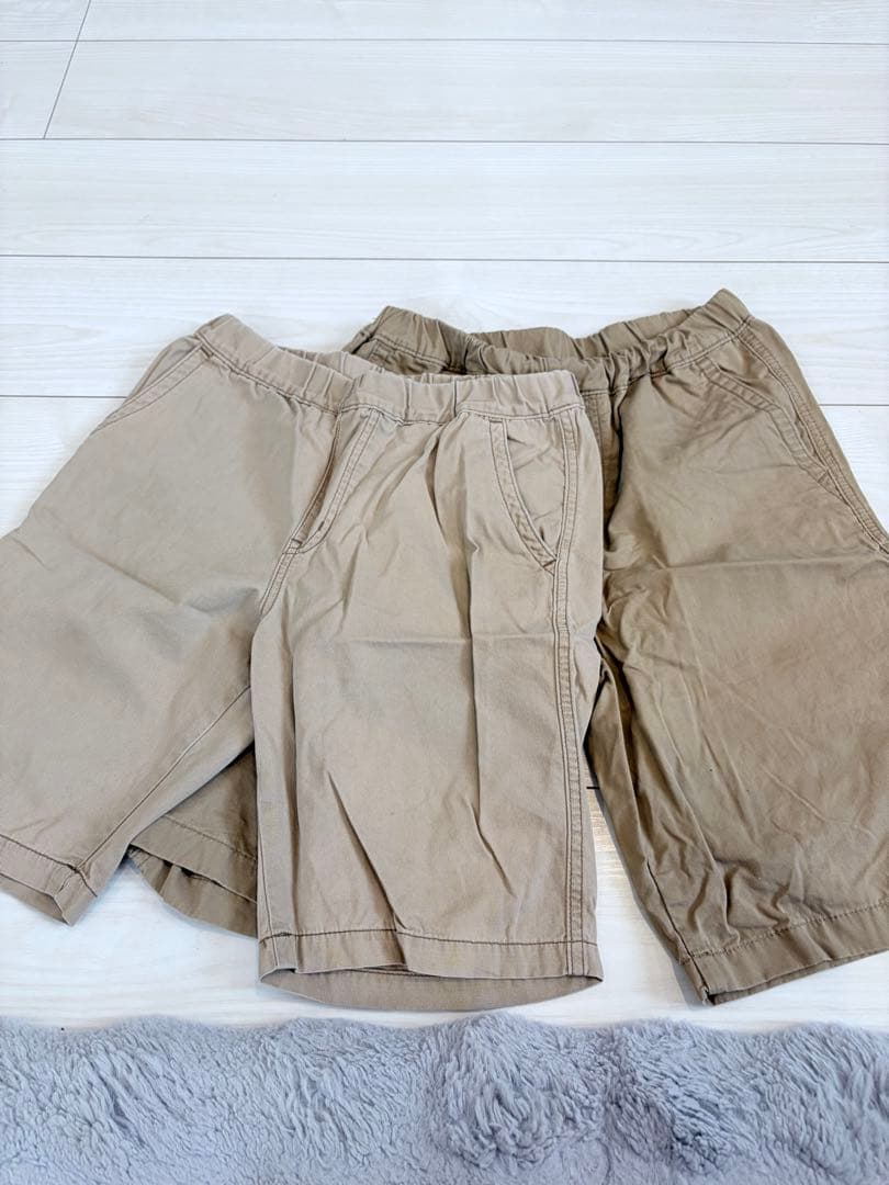 UNIQLO KIDS ハーフパンツ ベージュ 140cm、150cm