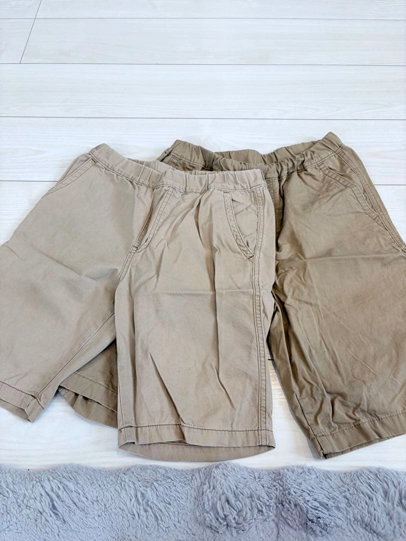 UNIQLO KIDS ハーフパンツ ベージュ 140cm、150cm