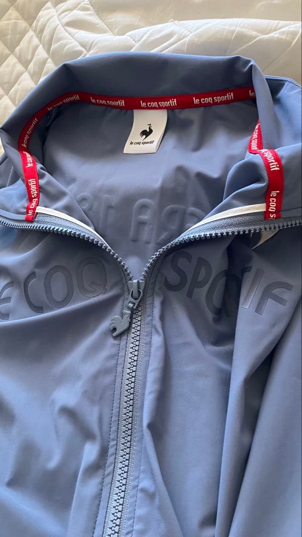 le coq sportif スタンドジャケット ライトブルーの写真2枚目