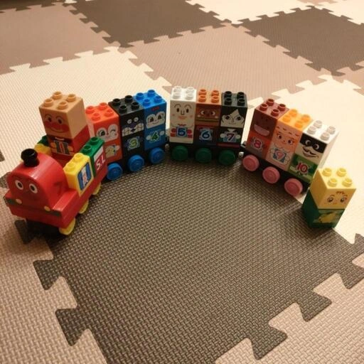 アンパンマン ブロック SLマンと123!すうじブロックセット