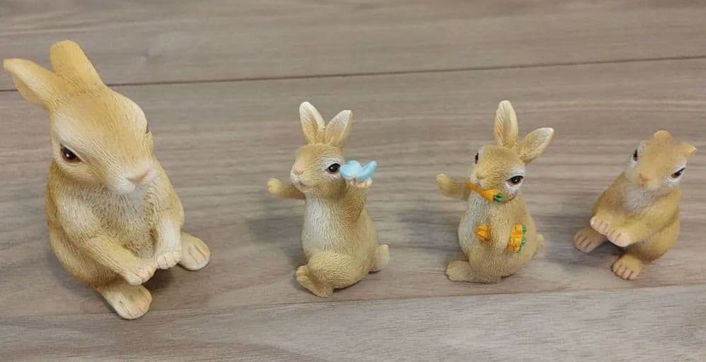 うさぎの親子 オーナメント4匹セット